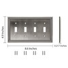 Henne Bery Sunken Pearls Heavy Duty Decorative Wall Plate Switch