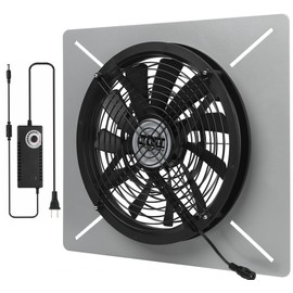 Crawlspace Ventilation Fan Basements Stainless Steel Vent Fan Window Exhaust Fan Ultra-Thin Design Reversible Airflow 400 CFM For Kitchen Garage Attic Grow Tent(Medium)