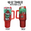 Grouch Rhinestone 40 oz. Tumbler with Handle and Straw Lid