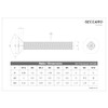 SECCARO Countersunk Screw M4 x 50mm Stainless Steel V2A VA