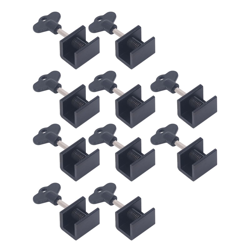 10 Sets Single Hole Window Locks with Wrench Key Adjustable