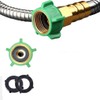 Stainless Steel Garden Hose Extender for Easy Maneuvering in Gardening
