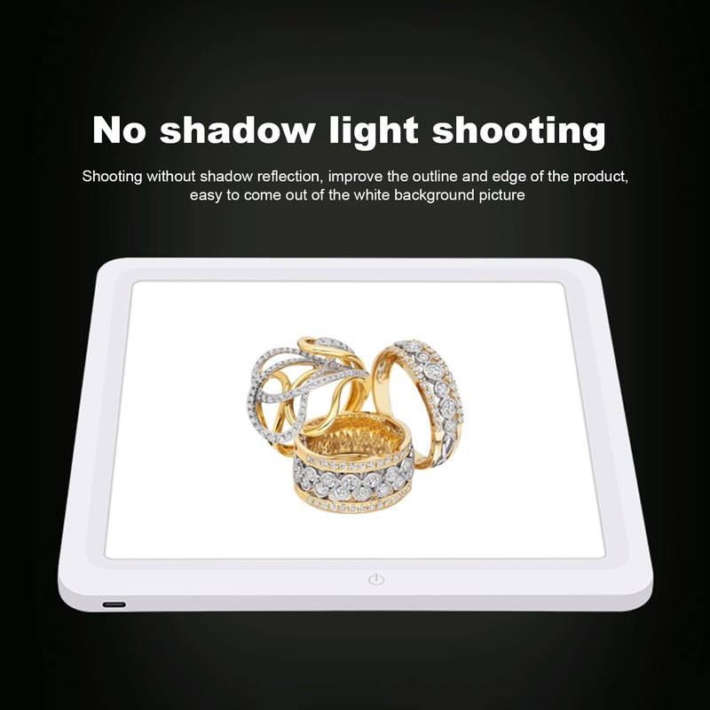 PULUZ Shadowless Lamp Panel Pad 22cm LED Photography Shadowless Bottom