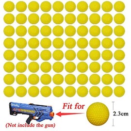 COSORO 72PCS Round Ammo - Bulk Foam Bullet Ball Replacement Refill Pack for Nerf Rival Zeus,Apollo, Khaos, Atlas, & Artemis Blasters