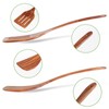 2 Pack Wooden Spatula, Acacia Wood Long Handle Flat Frying