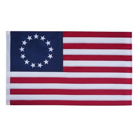 JRED Betsy Ross Flags for Outside, 3x5 Ft 13 Stars American Flag Heavy Duty, USA Embroidered Stars Tear Proof Sewn Stripes Banner for 4th of July, 250th Anniversary of USA