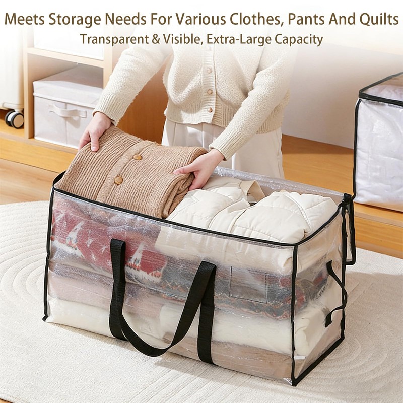 YiZhou 4 Pack Heavy Duty Storage Bags | 95L Moving