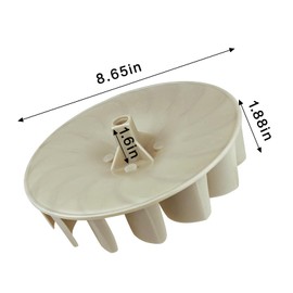 1 Pack 694089 Dryer Blower Wheel Replacement, Dryer Parts Replaces 27971, 279500, 299678, 338840, 343939, 343941, 695499, AP6010602, PS11743785 Dryer Blower Assembly