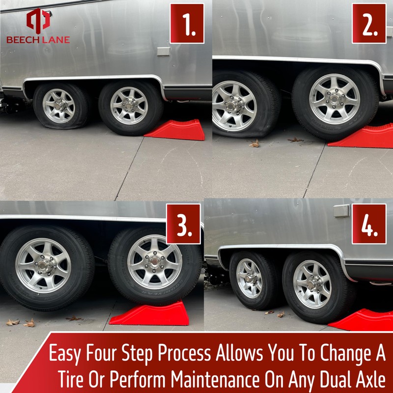 Beech Lane 5 1/2" Lift Tandem Tire Trailer Ramp, Quickly