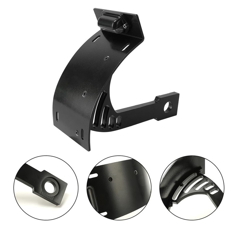 SUNPIE Add White Lights Black Motorcycle Cured Vertical Side Mount