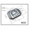 US Cargo Control Surface Mount Zinc Plated Rope Ring Tie