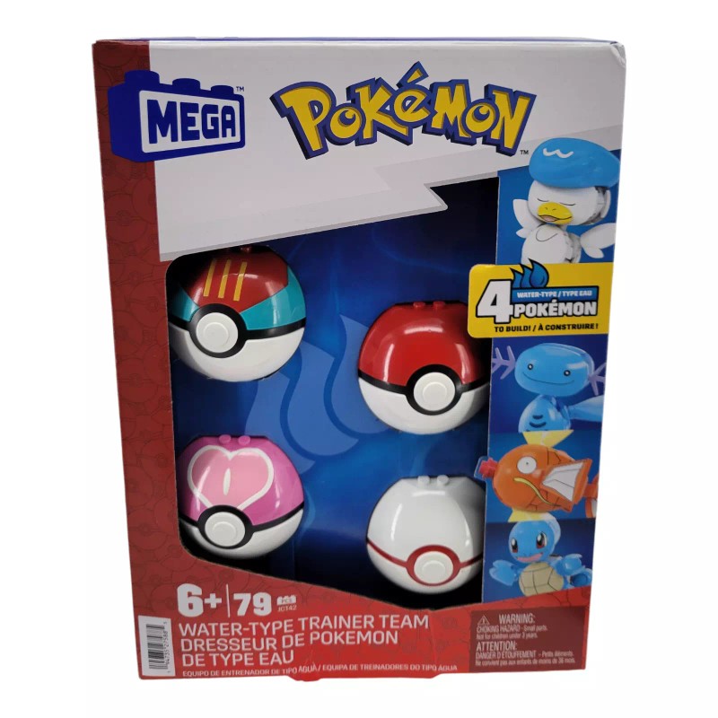 Mega Construx Pokémon Water Type Trainer Team Action Figure Building