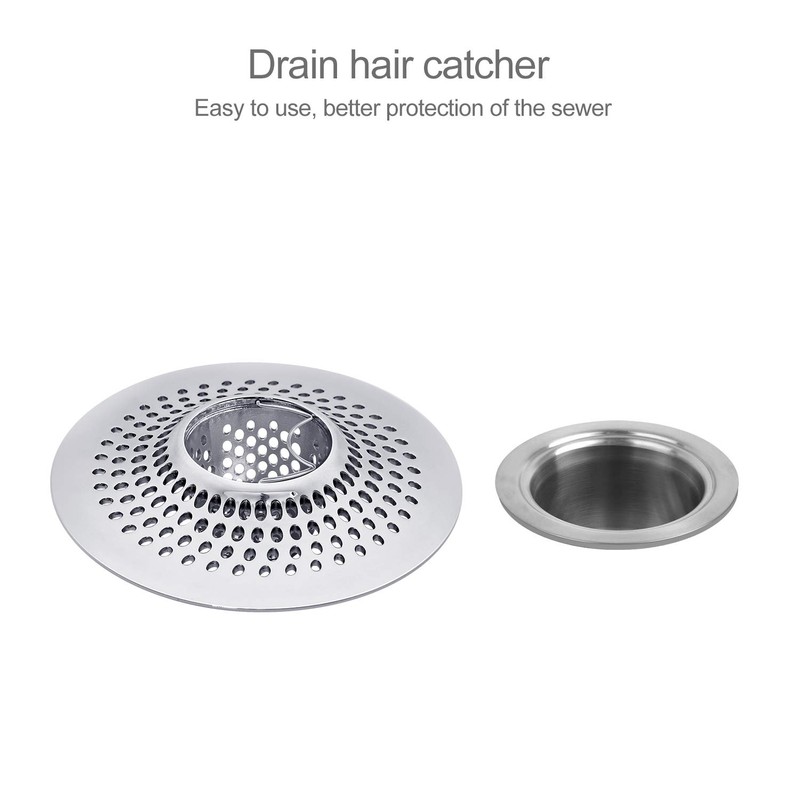 LEKEYE Drain Hair Catcher/Bathtub Shower Drain Hair Trap/Strainer Stainless Steel