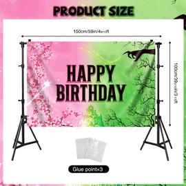 Movie Happy Birthday Decorations Backdrop, Happy Birthday Banner for Big Fans, Popular Party Supplies Backdrop Banner for Home