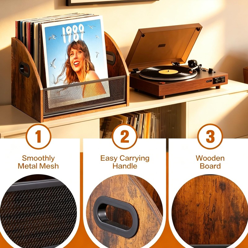 WHEARTED Extra Large Magazine Rack Floor, Farmhouse Magazine Holder,Magazine Storage
