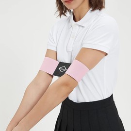 Scott Edward Pro Golf Swing Training Aid,Swing Correcting Arm Band Correct Training Swing Gesture Alignment Practice Tool for Golf Beginners,Woman,Girl,Female(Pink)