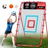 Volleyball Rebounder Net 7x4 Ft, 5-Angle Adjustable Rebounder Net for