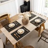 Kevin Textile Burlap Linen Placemats Set of 6 Heat Resistant