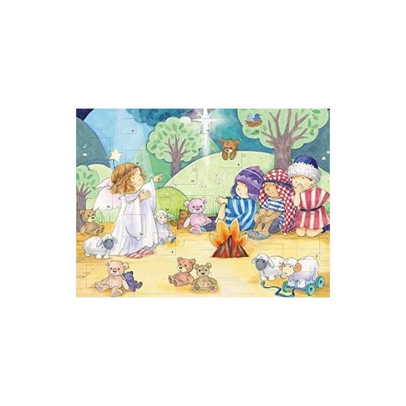 Medici Advent Calendar Card (MED0721) - Childrens Nativity
