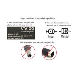 STAIGO Battery for Power Recliner Power Supply Reclining Sofa-Lift Chair Recliners-Wireless Battery Pack for Electric Motion Furniture for Okin/Limoss/Berkline/Med [25.2V-25.9V 2500mAh]