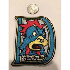 University of Delaware Fightin Blue Hens embroidered iron on patch 3 1/2”x 2 3/4
