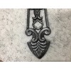 Cast Iron Black With Silver Highlights, Large Cross (0383)
