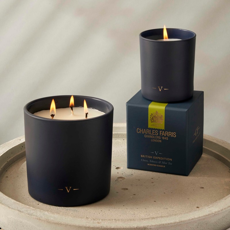 Charles Farris Luxury Scented Candle – 1 Wick, Hand-Poured, Long