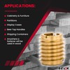 E-Z LOK Knife Threaded Insert for Hard-Wood, Brass Thread Inserts