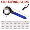 4Pcs Universal Coilover Spanner Wrench Set, Shock Wrench Adjustable Spanners