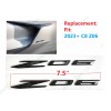 Corvette 2PCS Gloss Flash Black Side Z06 Emblem Badge For
