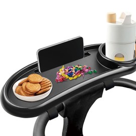 3-in-1 Universal Baby Stroller Snack Tray Accessory, with Phone Holder and Cup Holder, Detachable Baby Travel Equipment Accessories