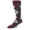 Wine Burgundy Argyle Men's Socks - Groomsmen Wedding Sock Kit