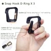 INLAZTIM Pack of 18 Molle Accessories Carabiner Clips Molle System