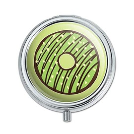 Mint Chocolate Chip Donut Yummy Green Pill Case Trinket Gift Box