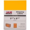 JAM PAPER Shipping Labels - Half Page - 5 1/2