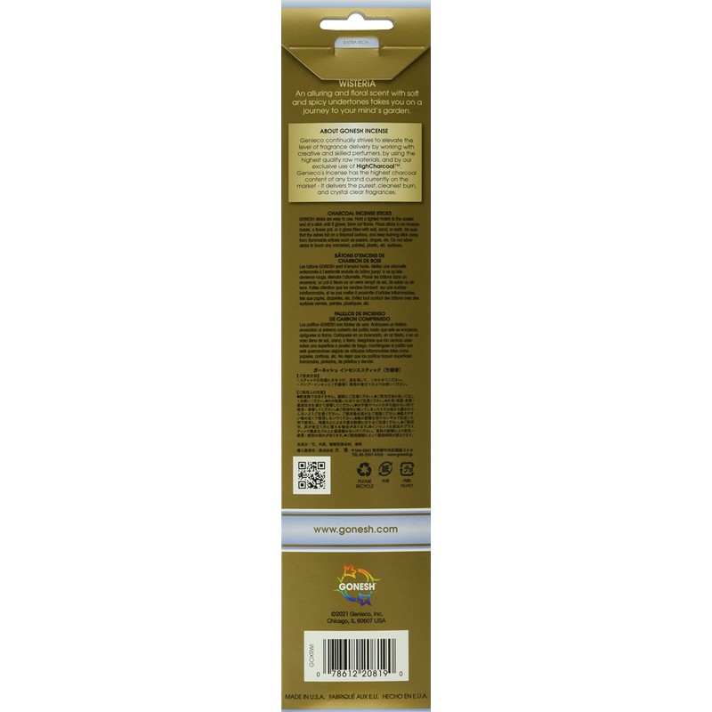 Oka Garnesh Extra Rich Series WISTERIA Incense Stick