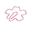 100pcs Sakura Shape Paper Clips Increased Slip Resistance Plating Process
