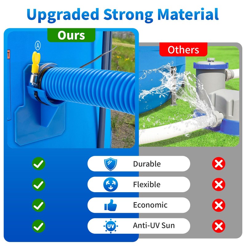 1.25 x 59 Inch Pool Hoses for Above Ground Pools,Pool