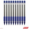 rorito 10 x Charmer BLUE 0.7mm Tip Ballpoint Pens Soft