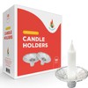 The Dreidel Company Extra Heavy Disposable Candle Holders, 50 Pack