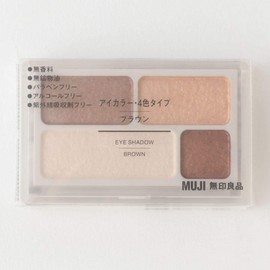 MUJI Eye Color 4 Color Type Eye Shadow Brown 0.1 oz (4.5 g)