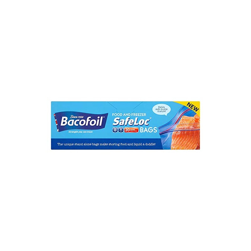 Bacofoil Small Double-Seal SafeLoc Food and Freezer Bags