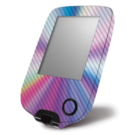 MightySkins Carbon Fiber Skin for Abbott Freestyle Libre 1 & 2 - Rainbow Zoom | Protective, Durable Textured Carbon Fiber Finish | Easy to Apply, Remove, and Change Styles | Made in The USA