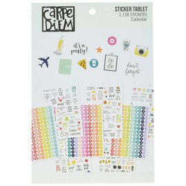 Simple Stories Carpe Diem A5 Sticker Calendar, Multicolor