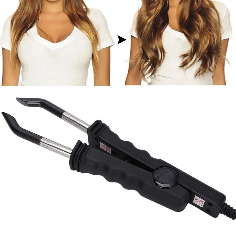 Conector de cabello de fusión de forma plana profesional, conector