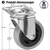 Meister Swivel Castor ✓ ✓ Rubber Wheels ✓ Soft Tread
