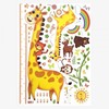 Growth Chart Wall Sticker Animal Friends 3ea