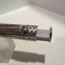 TERZETTI "MALIBU" GREEN Metal Large Heavy Ballpoint Pen-Velvet Pouch