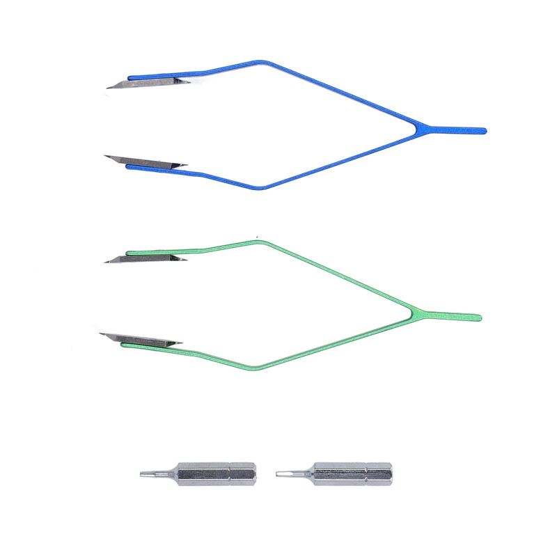 2PCS V Shape Spring Bar Tweezers Professional Alloy Steel Watch