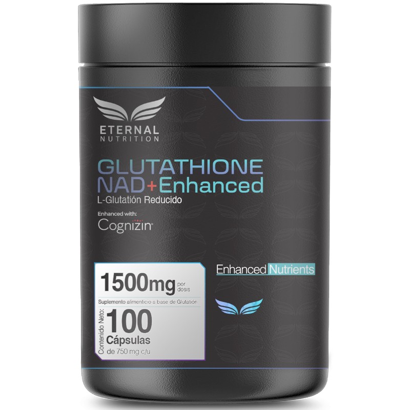 ETERNAL NUTRITION Essentials: L-Glutatión Reducido, con NAD+ (100 Cápsulas)